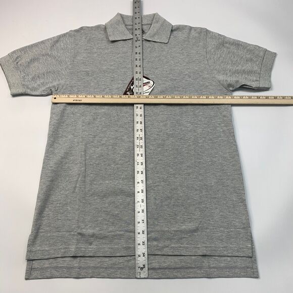 Shield Polo Shirt Mens M Medium Gray Cotton DesignLab Scotchgard Stain Proof - Picture 6 of 11
